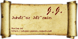 Juhász Jázmin névjegykártya
